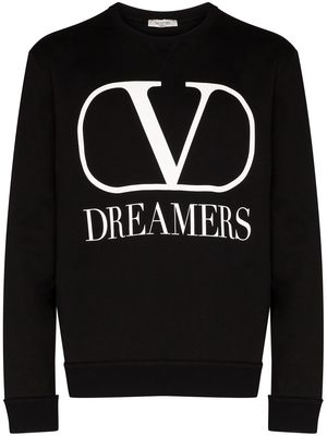 Valentino Garavani VLOGO Dreamers print sweatshirt - Black