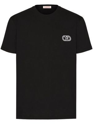 Valentino Garavani VLogo-embroidered T-shirt - Black