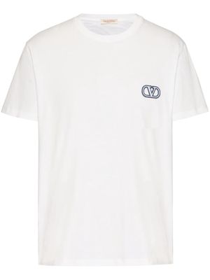 Valentino Garavani VLogo-embroidered T-shirt - White