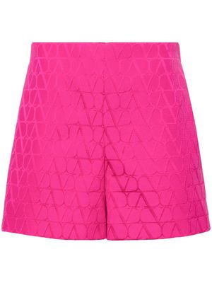 Valentino Garavani VLogo jacquard tailored shorts - Pink