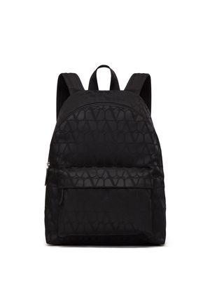 Valentino Garavani VLogo leather backpack - Black