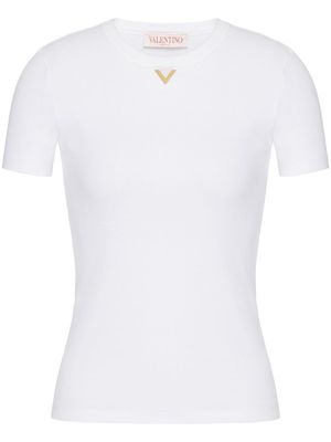 Valentino Garavani VLogo Signature cut-out T-shirt - White