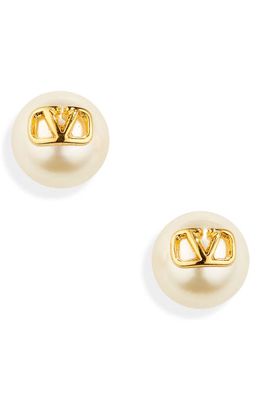 Valentino Garavani Gold VLogo Signature Earrings