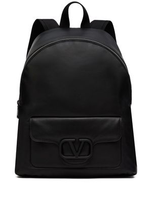 Valentino Garavani VLogo Signature leather backpack - Black