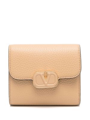 Valentino Garavani VLogo Signature leather wallet - Neutrals