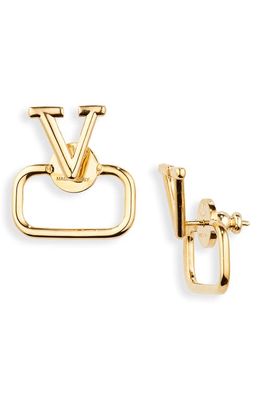 Valentino Garavani VLOGO Signature Stud Earrings in Cs4 Oro 18