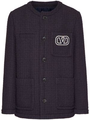 Valentino Garavani VLogo Signature tweed jacket - Blue