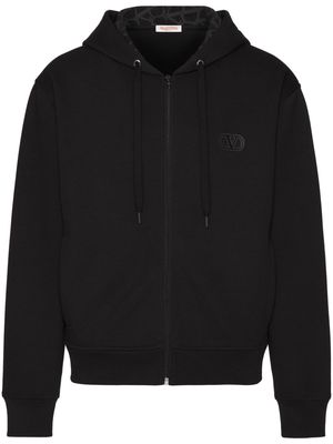 Valentino Garavani VLogo Signature zip-up hoodie - Black