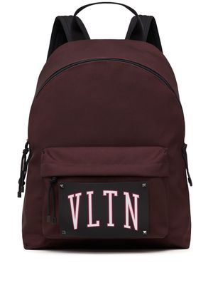 Valentino Garavani VLTN logo patch backpack - Red
