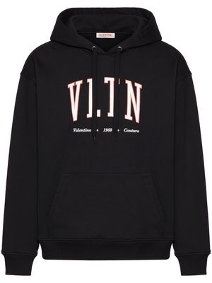 Valentino Garavani VLTN logo-print hoodie - Black