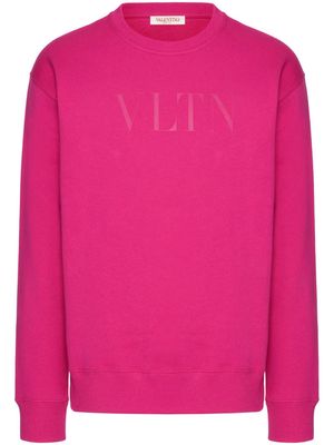 Valentino Garavani VLTN-print cotton sweatshirt - Pink