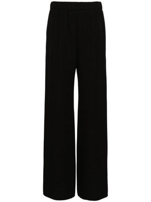 Valentino Garavani wide-leg silk trousers - Black