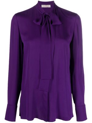 Valentino Georgette silk blouse - Purple