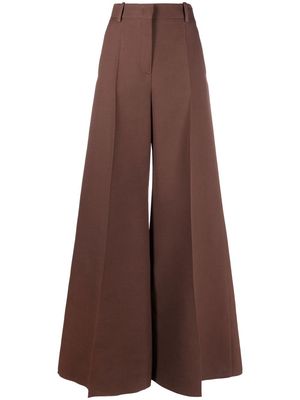 Valentino high-waist flared trousers - Brown