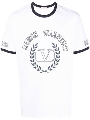 Valentino logo-print cotton T-shirt - White