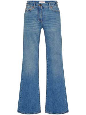 Valentino mid-rise flared jeans - Blue