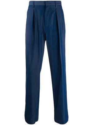 Valentino pleated straight-leg trousers - Blue