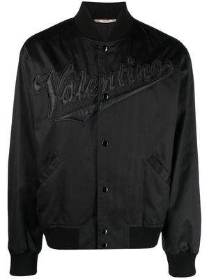 Valentino raised-logo bomber jacket - Black