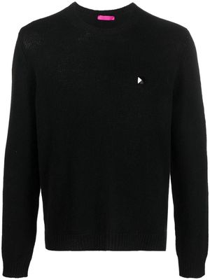 Valentino Rockstud detail cashmere jumper - Black