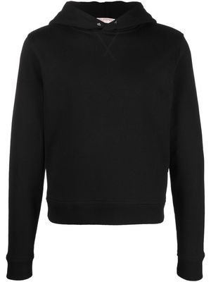 Valentino Rockstud-detail cotton hoodie - Black