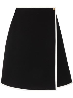 Valentino rockstud detail wrap skirt - Black