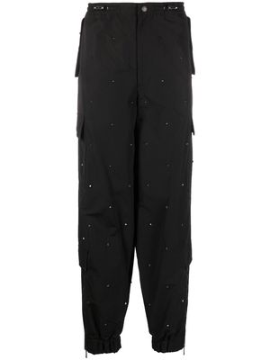 Valentino Rockstud-embellished cargo trousers - Black