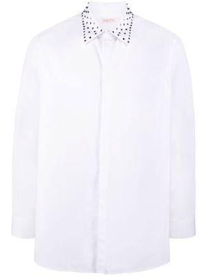 Valentino Rockstud-embellished tailored shirt - White