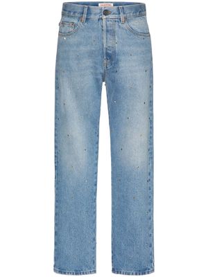 Valentino Rockstud Spike straight-leg jeans - Blue