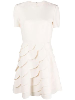 Valentino scalloped minidress - White