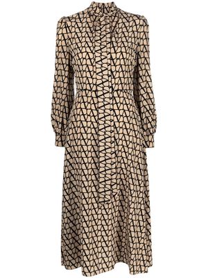 Valentino scarf-detail VLogo Signature dress - Black