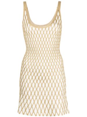 Valentino scoop-neck sleeveless dress - White