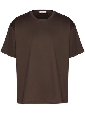 Valentino short-sleeved cotton T-shirt - Brown