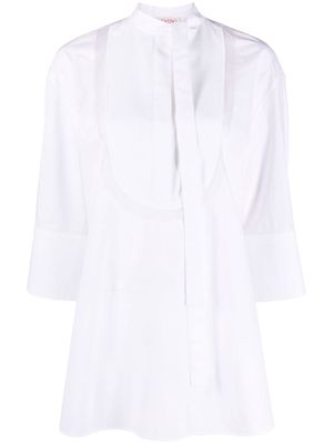 Valentino side neck tie fastening blouse - White