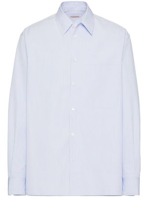Valentino striped cotton shirt - Blue