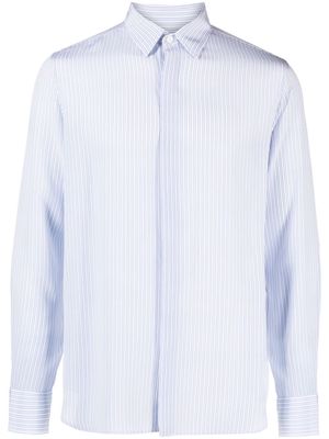 Valentino striped long-sleeve shirt - Blue