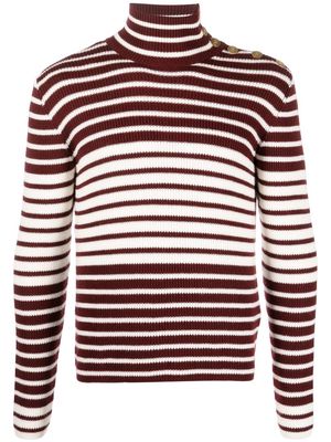 Valentino striped wool jumper - White