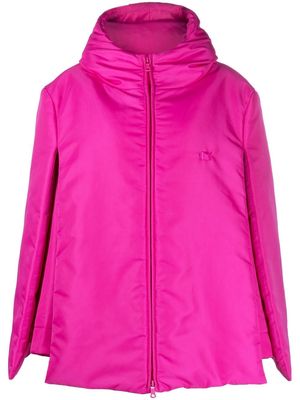Valentino Stud short cape coat - Pink