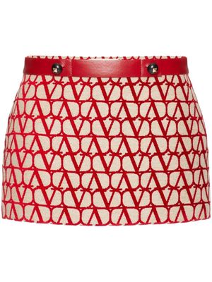 Valentino Toile Iconographe mini skirt - Red