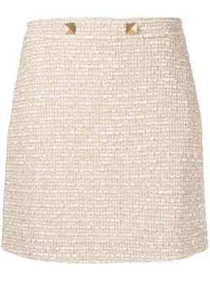 Valentino tweed mini skirt - Gold