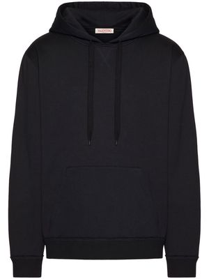Valentino Untitled stud-appliqué hoodie - Black