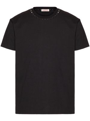 Valentino Untitled studs cotton T-shirt - Black