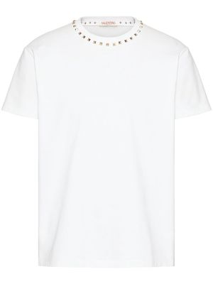 Valentino Untitled studs cotton T-shirt - White