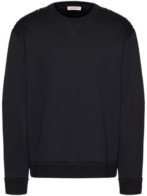 Valentino Untitled studs crew-neck sweatshirt - Black