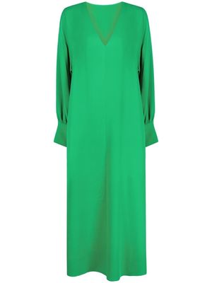 Valentino V-neck long-length dress - Green