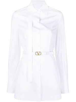 Valentino VLogo belted shirtdress - White