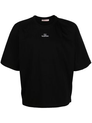 Valentino Vlogo print short-sleeve T-shirt - Black