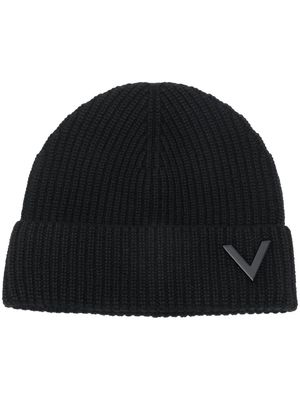 Valentino VLogo Signature beanie hat - Black