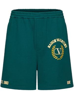 Valentino VLogo Signature cotton shorts - Green
