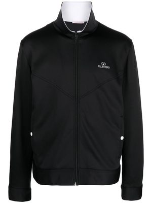 Valentino VLogo zip-up sweatshirt - Black
