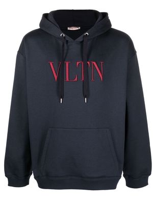 Valentino VLTN long-sleeve hoodie - Blue